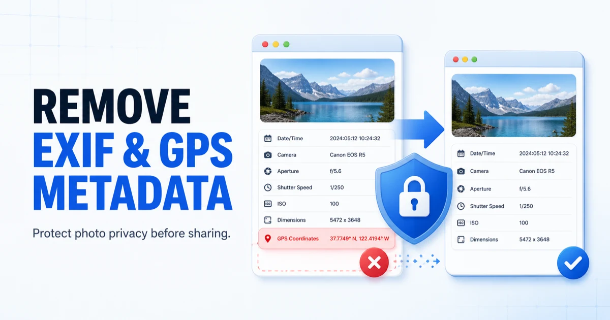 How to Remove EXIF and GPS Metadata from Photos