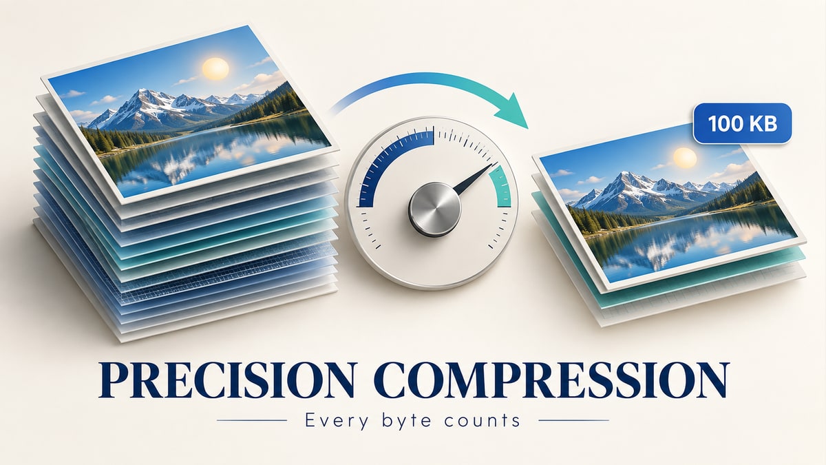 How the Image Compressor Hits an Exact File Size
