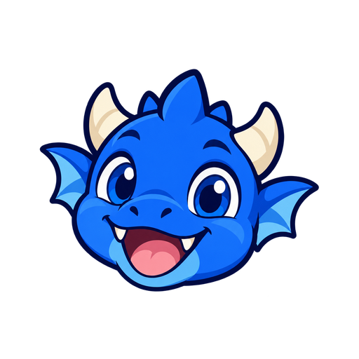 Illustrative blue dragon sample